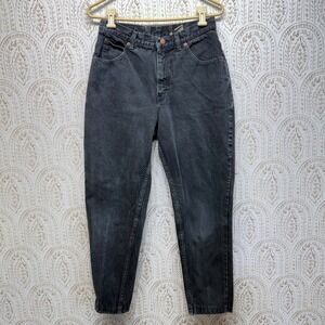 Vintage 90s Calvin Klein Jeans Made in USA Black High Rise Tapered Leg Denim